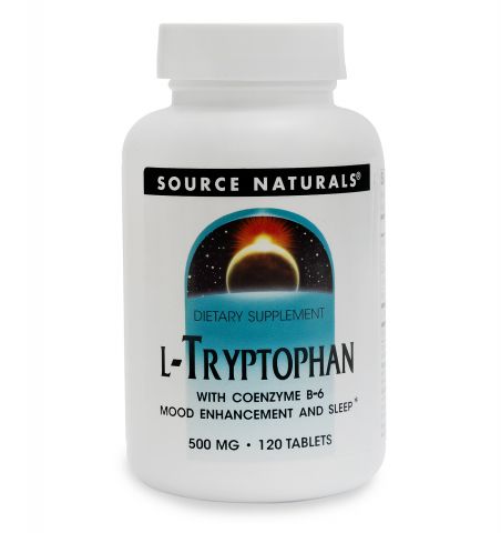 L-Tryptophan with Coenzyme B-6, 500mg, 120 Tablets